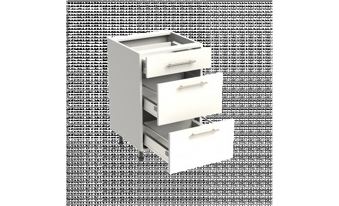 Нижний кухонный шкаф PSZ 50/3 BELLA GRAPHITE SUPER MAT